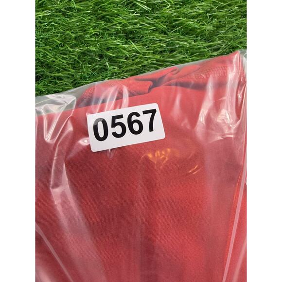 PINK Victoria’s Secret Cozy Leggings S Red High Rise Logo Print Lounge Pants - Picture 9 of 10